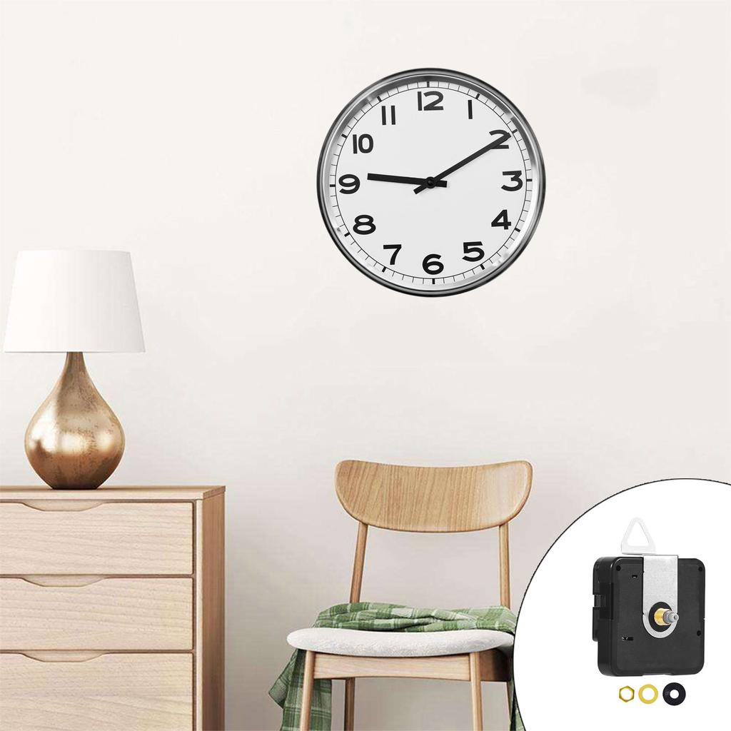 Кварцевый механизм часового механизма для настенных часов, запасные части, работающие от батареек, бесшумные комплекты для замены часового мотора