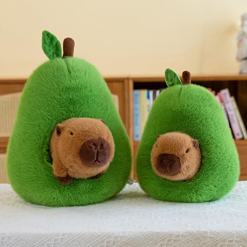 Avocado Capybara Banana Plush Toy Cartoon Stuffed Animal Toy Gift Decoration