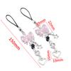 Y2K Phone Charm Bow Heart Star Keychain Pendant Kawaii Key Chain Bag Goth Phone Chain Cute Accessory For Girls Women Jewelry DIY