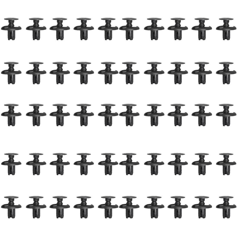 10/20/30/40/50 PCS 8mm Car Fastener Clips Auto Rivets Clips Bumper Door Panel Fender Clip Retainer Plastic Auto Rivets Screw