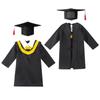 Выпускное платье, форма бакалавра, шляпа с кисточкой для детей, девочек и мальчиков, унисекс, детский сад, ученик начальной школы