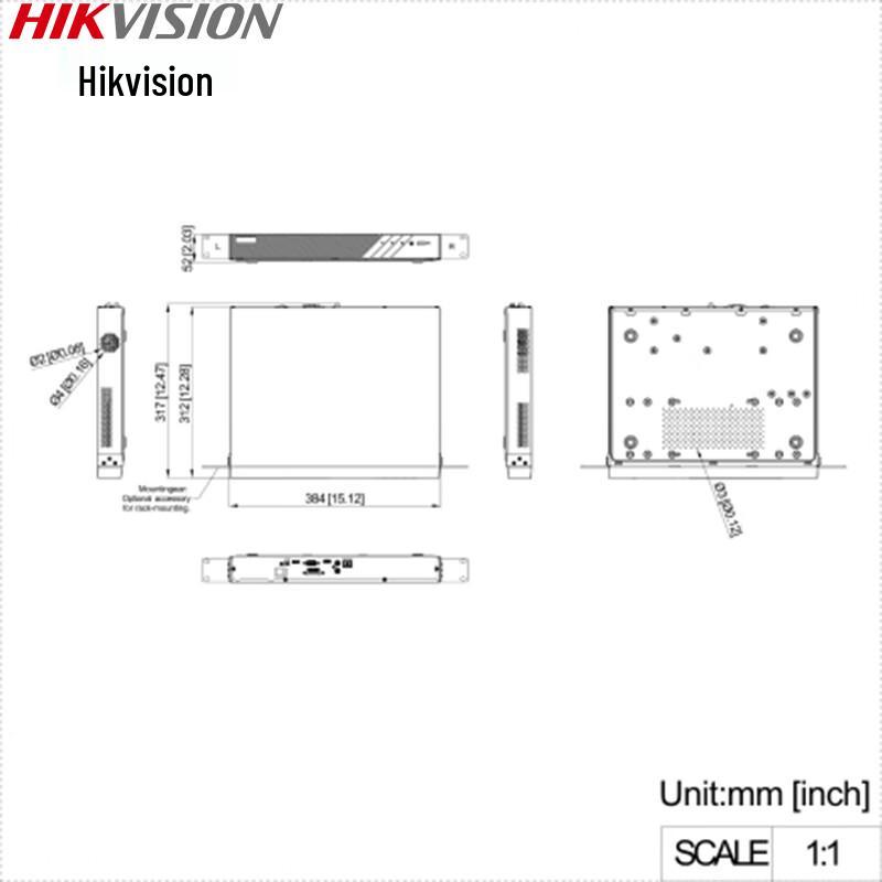 Hikvision 4K 8-Channel 2-Bay NVR CN plug (adapter included)
