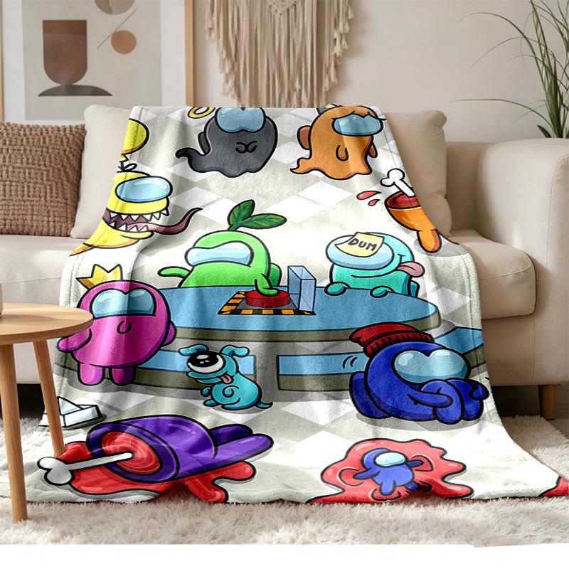 Among Us Soft and comfortable flannel Suitable for sofas living rooms outdoor camping travel and also makes a great anniversary gift