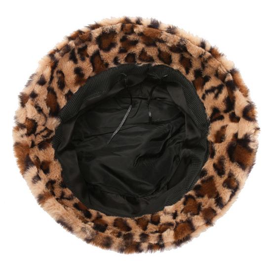 Женская зимняя шапка с плоским куполом и леопардовым принтом, утолщенная теплая плюшевая шапка