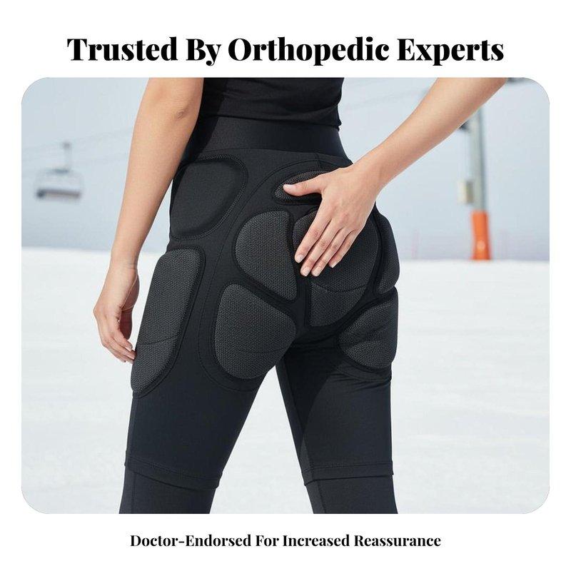 XRD Pelvic Protection Pad, Kevlar Fabric, Women's Skiing Gear, Multilevel Collision Absorption, Orthopedic Recommended