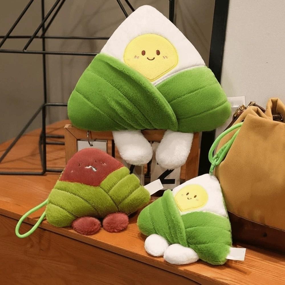 Ultra-Soft Velvet Cartoon Zongzi Plushie Dragon Boat Festival Doll Bedside Comfort Toy