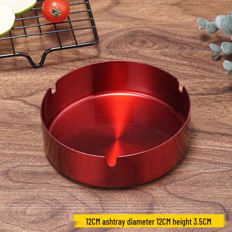 Stainless Steel Windproof Ashtray - Durable, Stylish, and Large for Bars, Cafes, and Hotels