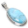 Подвеска из стерлингового серебра 925 пробы с драгоценным камнем «Ларимар» от Natural Republic 1,75 дюйма H0l18