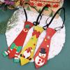 Adjustable Christmas Tree Felt Tie 12 Types Snowman Elk Tie Felt Christmas Ties  Merry Christmas