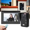7-дюймовый видеодомофон безопасности проводной Wi-Fi отпечаток пальца пароль IC карта удаленная разблокировка ночное видение