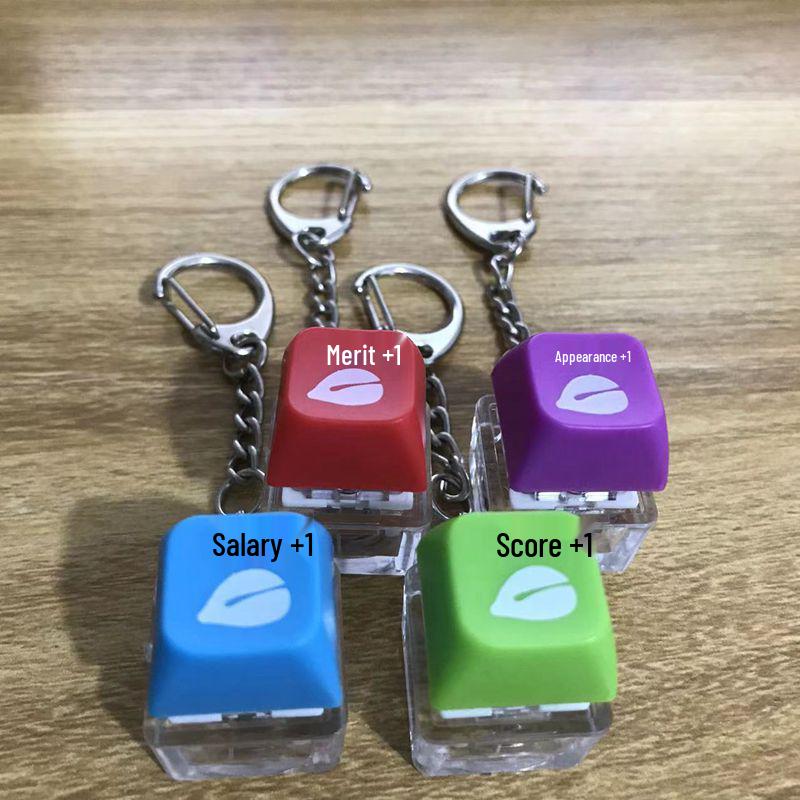 Светящийся деревянный колпачок для клавиши в виде рыбки, брелок для клавиатуры с функцией накопления заслуг и декомпрессии