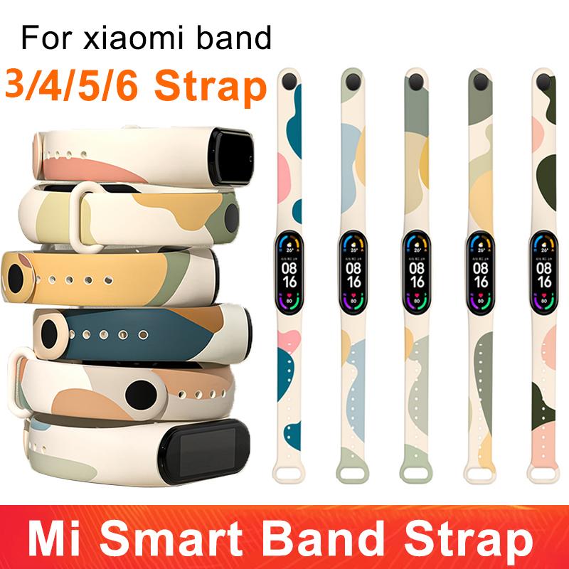 Morandi Color Starp для Xiaomi Mi Band 6 5 3 4 силиконовый спортивный ремешок для Mi Band 3 4 5 6 ремешок для браслета Amazfit Band 5 регулируемый ремешок