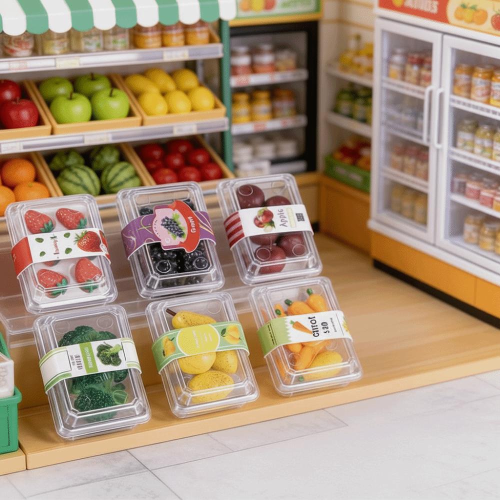 Simulated Design Dollhouse Vegetable Model Mini Size Dollhouse Mini Supermarket Role Play