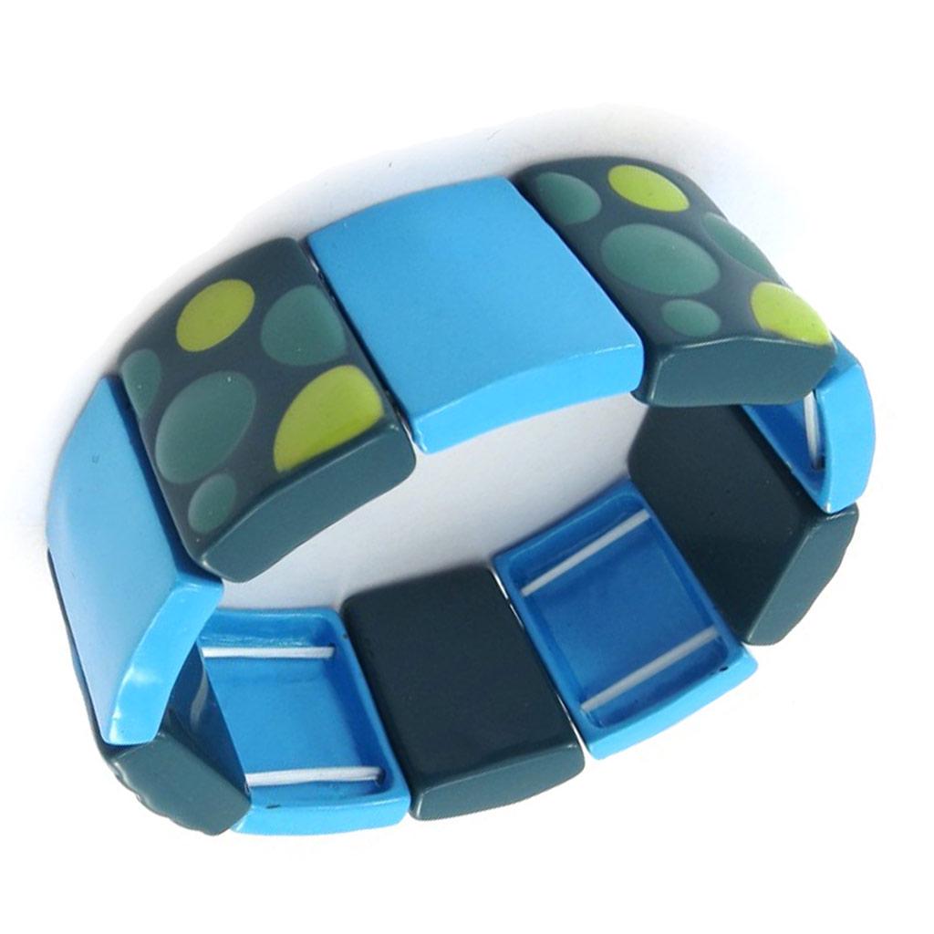 NOA [K0206] - Дизайнерский браслет Coloring сине-зеленого цвета