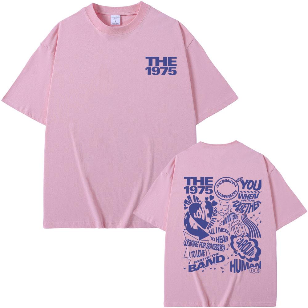 Британская инди-альтернативная рок-группа The 1975 Графическая футболка Мужская Уютная Футболка оверсайз Мужская Винтажная Уличная одежда Готические футболки