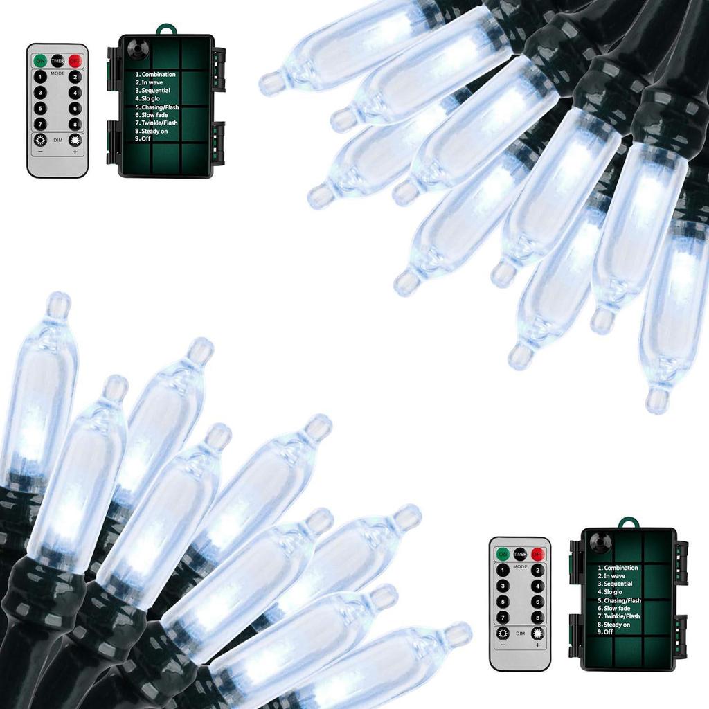 Многоцветная водонепроницаемая гирлянда Lala Bubble - Рождественская звездная штора с батарейным блоком