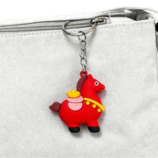 Yousheng 5/10 шт. Набор брелоков Год Лошади 2026 Китайский зодиак Счастливые талисманы Благоприятное культурное значение Брелок