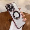 Роскошный магнитный чехол с пленкой для объектива для iPhone 14, 15, 13, 12, 11 Pro Max Plus, прозрачный защитный чехол для беспроводной зарядки, чехол для телефона