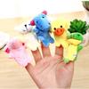 16Pcs Cartoon Animal Family Finger Puppets  Soft Plush Toys for Kids, Baby Shower Favors & Interactive Dolls for Boys & Girls