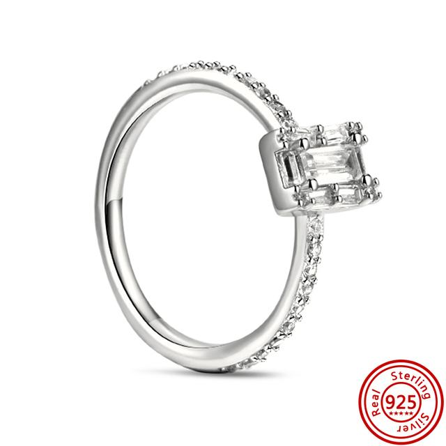 Новое весеннее кольцо с цветочным бантом и перьями, Корона клевера, сверкающее стерлинговое серебро 925 пробы, круглое кольцо, женское оригинальное европейское ювелирное украшение