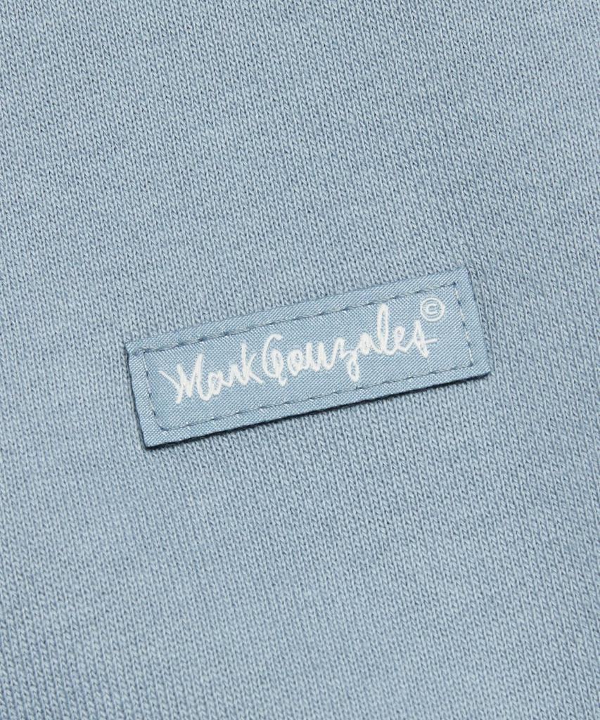 Mark Gonzales Толстовка с капюшоном на молнии с маленьким логотипом - Сине-серый