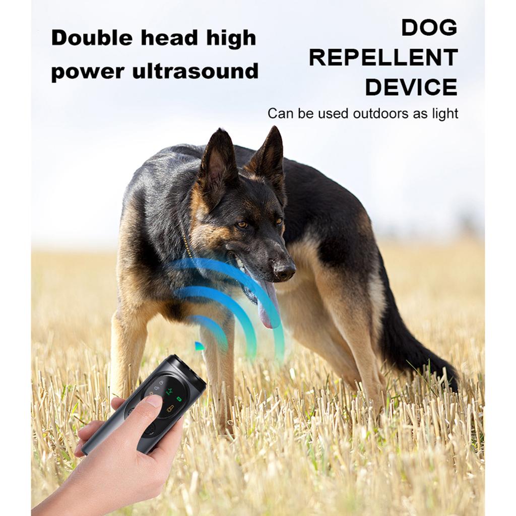 P10 Smart Ultra-sonic Dog Bark Control Devices 3-Heads Anti-Barking Devices Portable Dog Barking