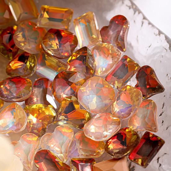 30 шт. украшения для ногтей, прочные заостренные квадратные стразы «сделай сам», ювелирные изделия для дизайна ногтей с любовью снизу