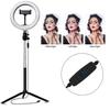 Dimmable 5500K LED Ring Light Kit with Stand for Makeup Camera Selfie 8inch