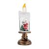 Christmas Flameless LED Candles Battery Operated Santa Snow Decorative Lamp Home Porch Tabletop Party Decor