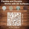16pcs Reusable Craft Stencils Textured Hollow-out Painting Stencils Layered Drawing Stencils