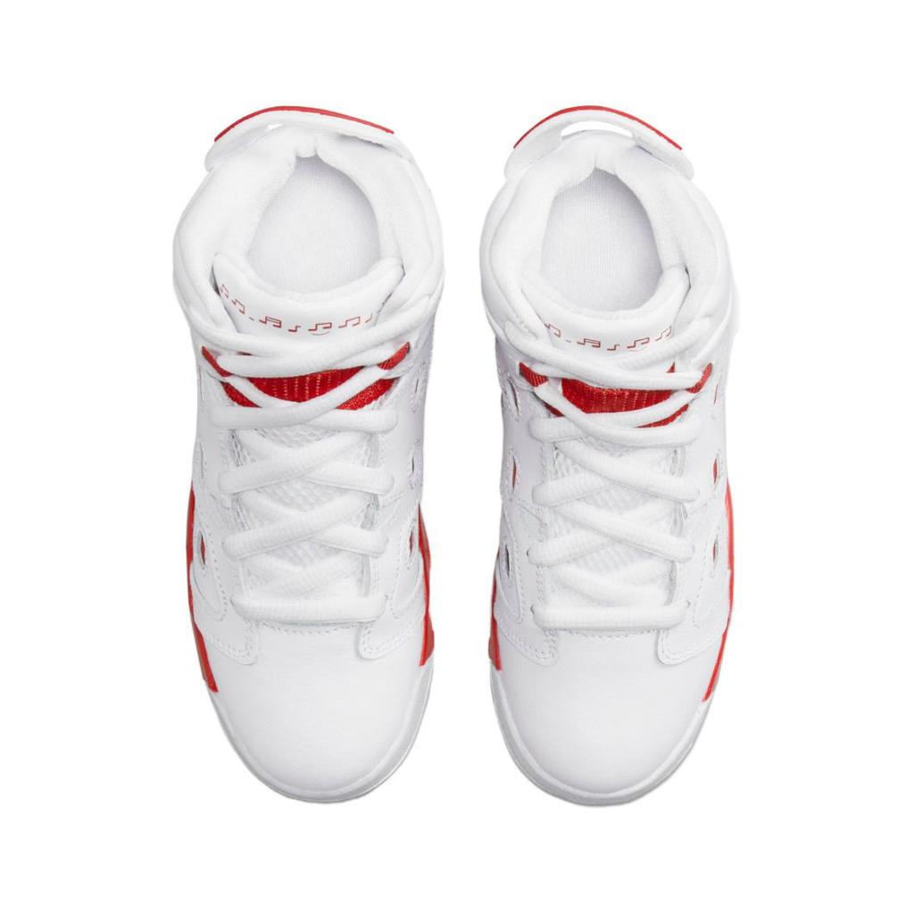Кроссовки Air Jordan 6-17-23 PS Белые Огненно-красные Детские Университетский-красный Металлический-платиновый DM1160-106