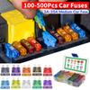 100-500 шт. Набор автомобильных предохранителей Ассортимент автомобильных предохранителей Штыревой тип Предохранитель Ассортиментный набор с коробкой 2А 3А 5А 7.5А 10А 15А 20А 25А 30А 35А 10 типов