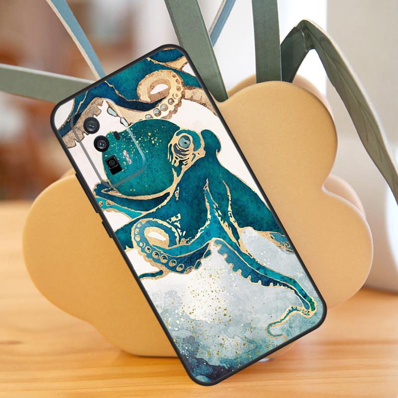 Чехол Marine Life Ocean Octopus для POCO F6 Pro X6 X5 X3 F3 F5 M6 M5s Xiaomi 13T Pro 11T 12T 12 13 Lite 14 Ultra Cover