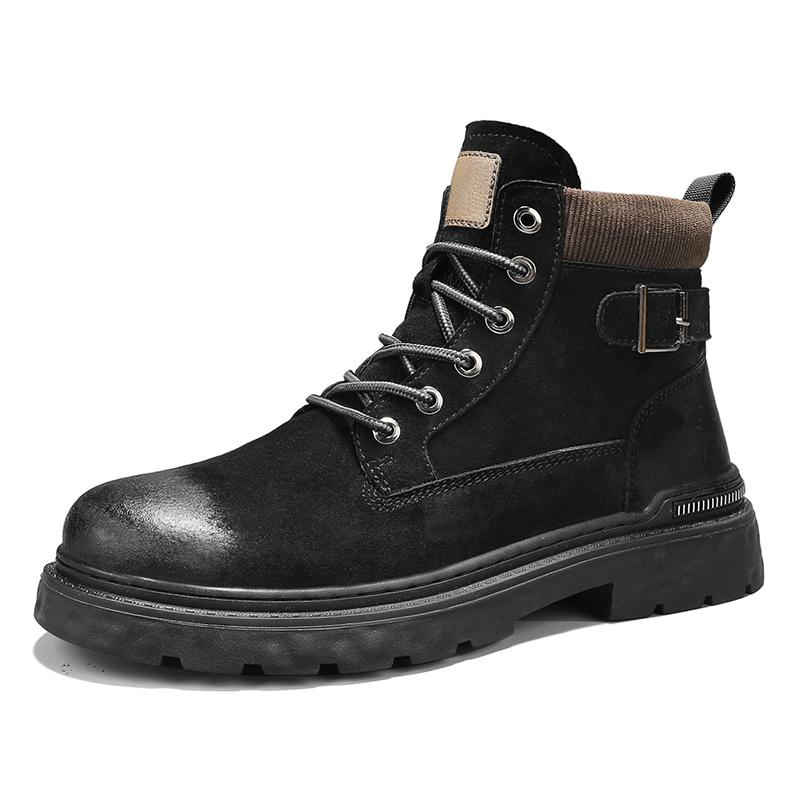 Осенне-зимние мужские ботинки Роскошные высококачественные трендовые стили Повседневная уличная обувь для взрослых Деловая офисная повседневная обувь