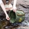 Portable Fishing Bucket Multipurpose Water Storage Bag Travel Camping Folding Bucket Multi-functional Folding