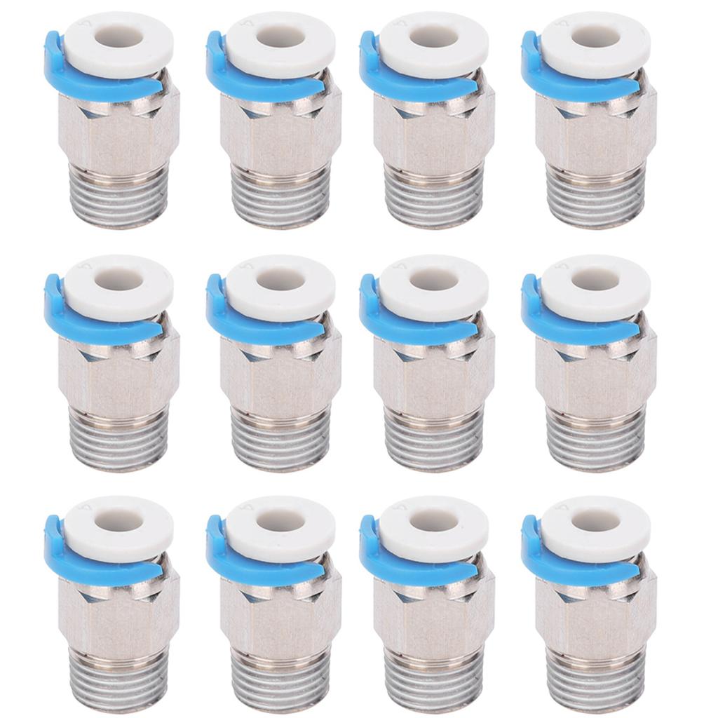 12Pcs Pneumatic Fitting Push Connector 3D Printer Extruder Accessories CR10 M10 Thread