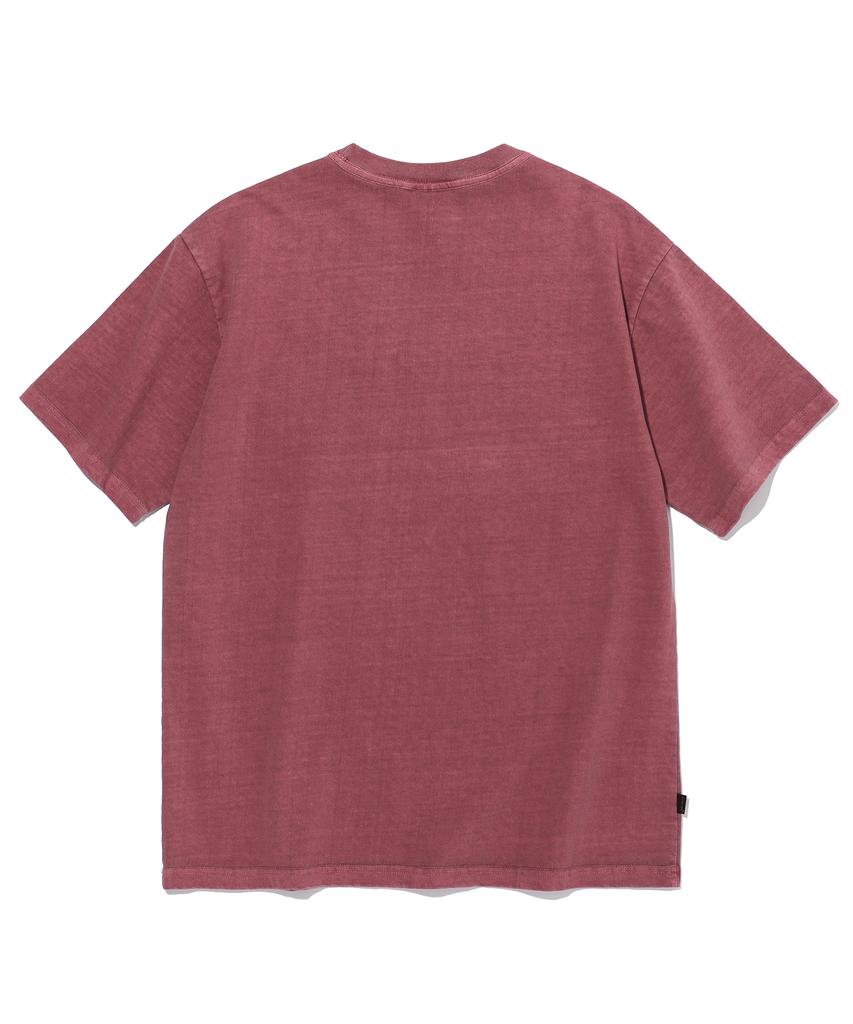 IFYOUWANT Distorted Pigment Tee Dusty Pink