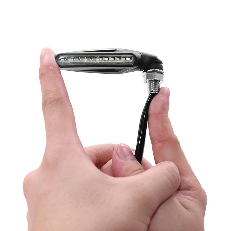 4 шт. мотоциклетные указатели поворота 12 В светодиодные мото мигающие задние фонари лампа водонепроницаемая мотоциклетная сигнальная лампа универсальная