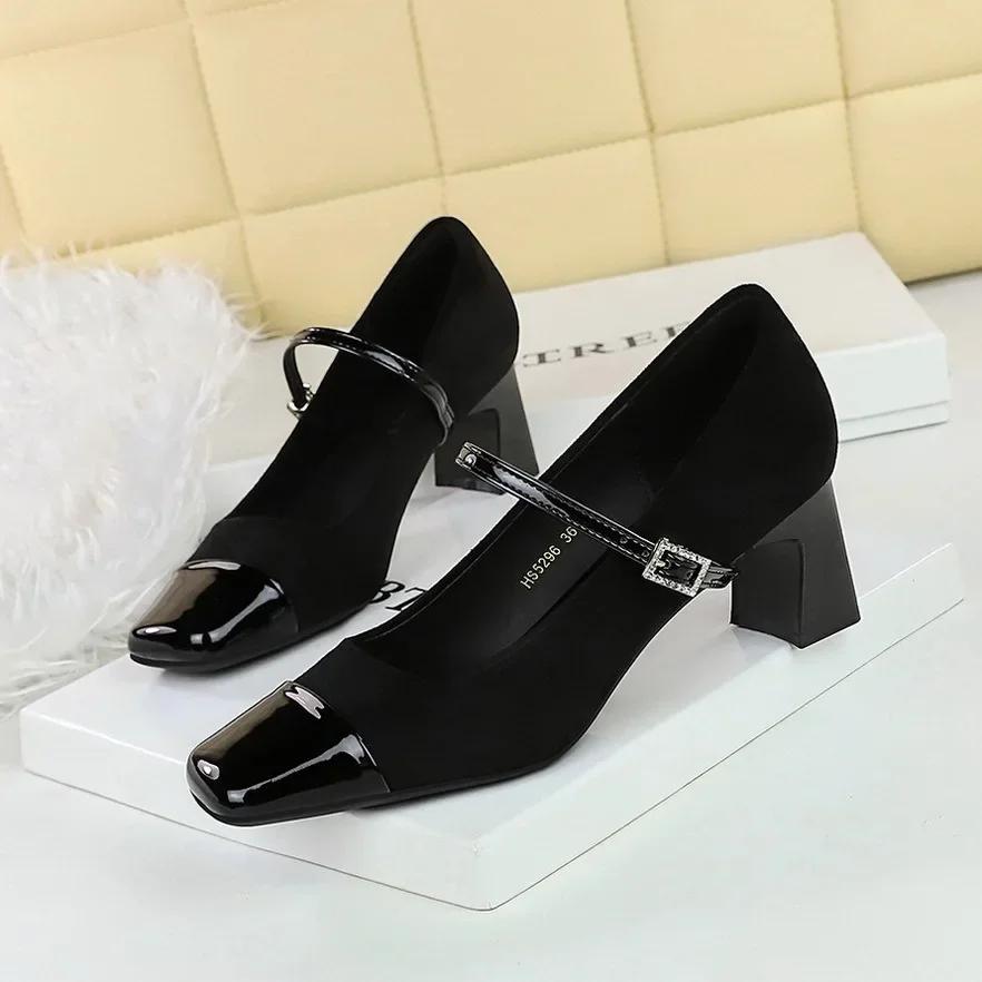 Дизайнерские модные туфли Мэри Джейн с ремешком и пряжкой, женские туфли на квадратном каблуке, обувь для платья, леопардовый принт, женские туфли с мягким круглым носком