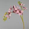 2 Fork Artificial Phalaenopsis Branches Real Touch Handmade Artificial Butterfly Orchid Flower Realistic Fake Flowers