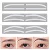 1 Set Eyebrow Stencil Sticker 3 Styles Disposable Brow Shaping Mapping Guide Card Eyebrow Airbrush Tattoo Auxiliary Template Tinting Sticker