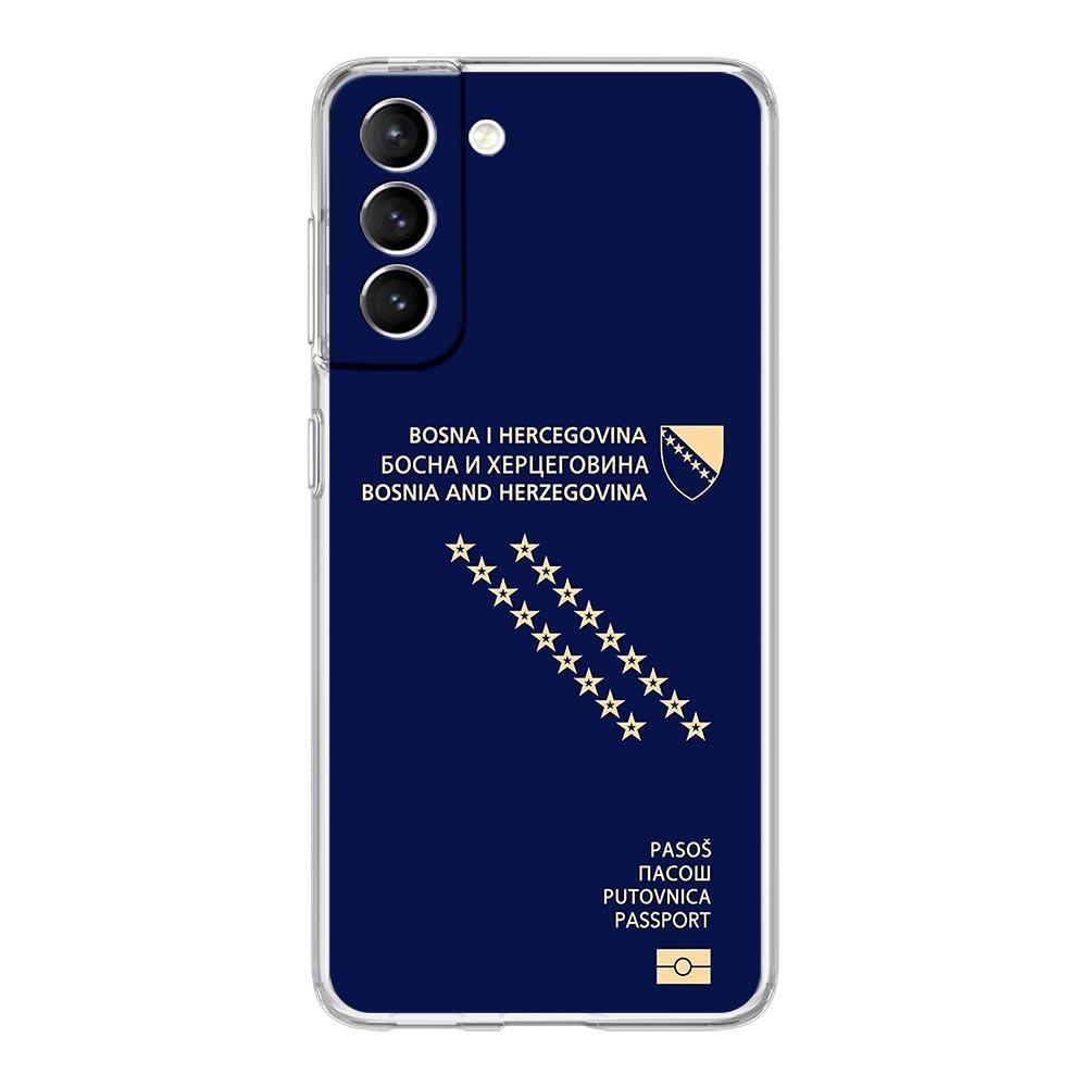Phone Case For Samsung Galaxy S25 S24 S23 FE S22 Ultra S20 S21 5G S10 S9 Plus S10E Soft Cover Bosnia and Herzegovina Passport