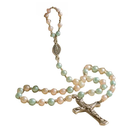 Virgin Mary Rosary Holder Resin Mary or Jesus Figurine Jewelry Dish Our Lady Prayer Rosary Dish Religious Gift Catholic Decor for Personal Devotional