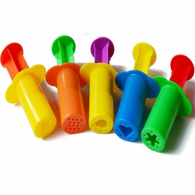 Play Dough Model Tool Toys Creative 3D Plasticine Tools Playdough Set Clay Cutters Moulds Deluxe Set Learning Education Kids Toy