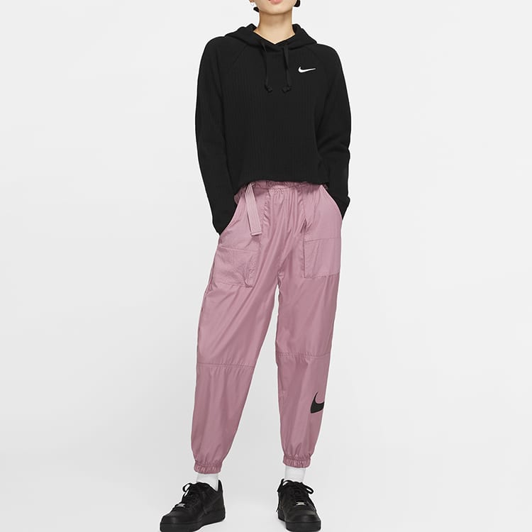 Nike Sweatshirts Women's Black Hooded Moderate Regular CJ2664-010