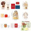 Hot Stamping 3D Pop Up Card Laser Cut Popup Card Exquisite Blessing Card  Christmas Gift