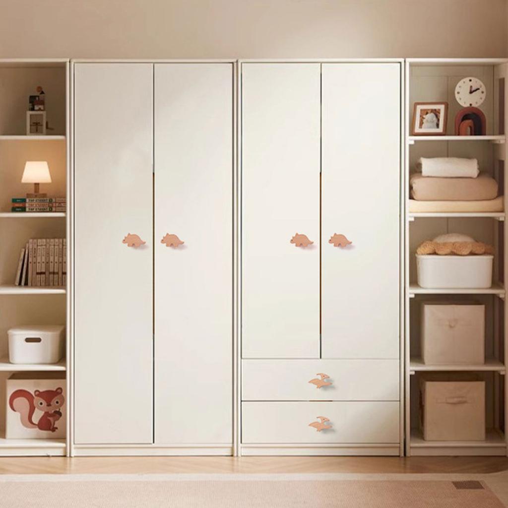 Деревянная ручка для шкафа в форме динозавра, ручка для ящика шкафа, декоративная ручка для мебели для комнаты девочки и мальчика