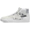 Zoom Blazer Mid Premium SB Paisley Pack — Кроссовки унисекс с цветочным принтом Белый Чисто-Платиновый Дымчато-Серый DM0859-100