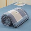 1pc Solid Color Simple Style Cotton Summer Quilt 150cm/180cm/200cm/220cm Breathable Skin-friendly Washable Machine Washable