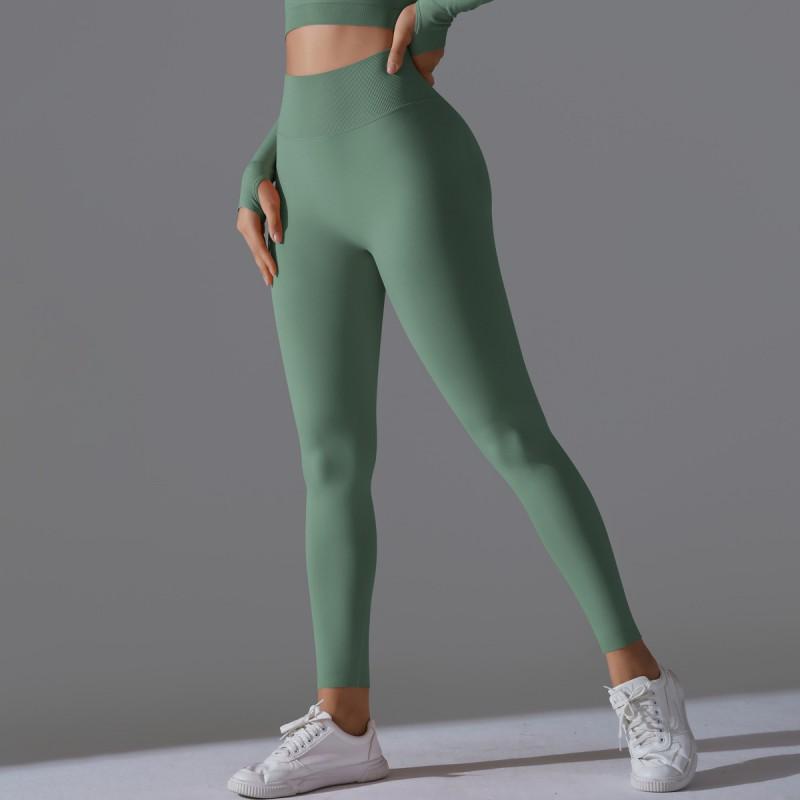 High-Waisted Seamless Yoga Leggings Women Breathable Quick-Dry Compression Fit Running Gym Workout
